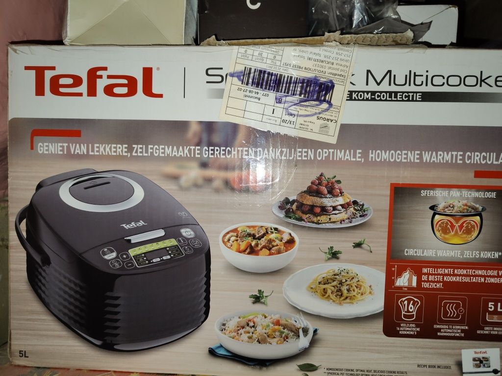 Multicooker 16in1 Tefal SpheriCook RK745800, 820W, capacitate 5L, pano