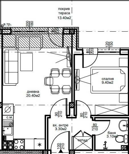 Продава се Двустаен апартамент в Пловдив, Кючук Париж - 66 кв.м за 985 €/кв.м - Снимка #3
