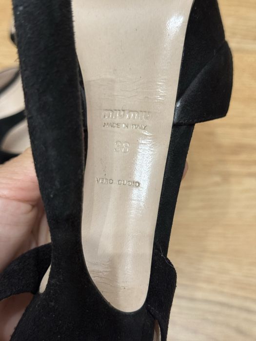 Sandale Miu Miu negre