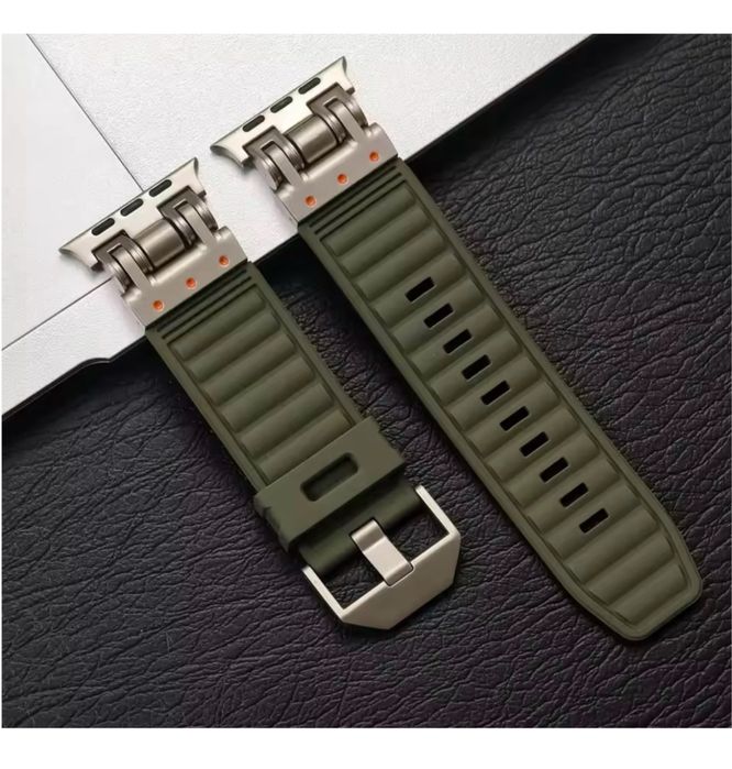 Curea Smart Titanium Ceas Apple Watch Orice Model Husa Folie Silicon