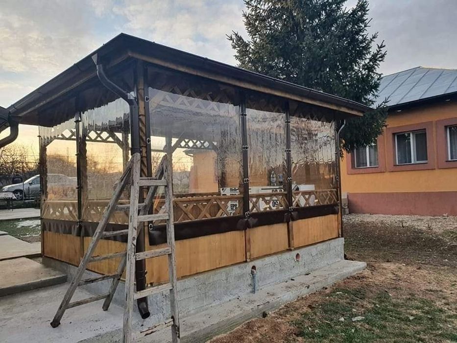 Folie terasa, folie terase Cristal premium transparenta