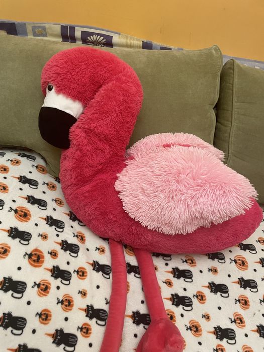 Плюшена играчка розово фламинго