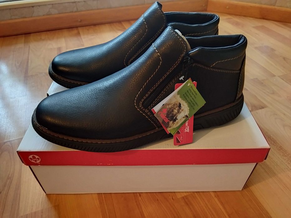 Ботинки Rieker (Германия),зима,кожа+овчина,оригинал,новые,р-р 44