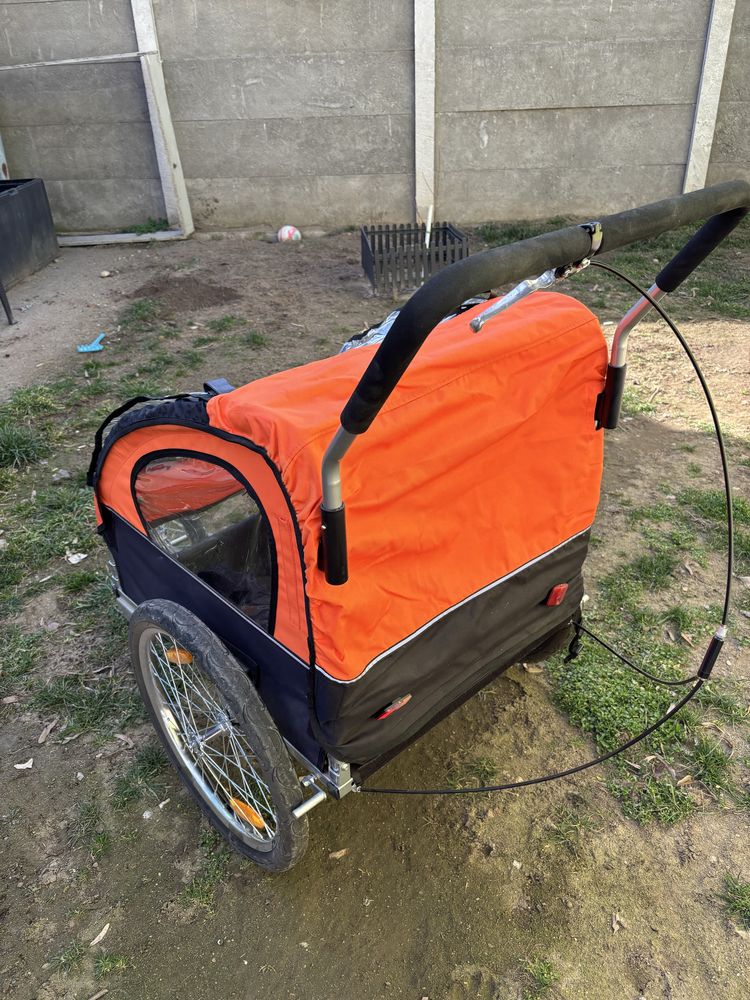 Remorca bicicleta copii
