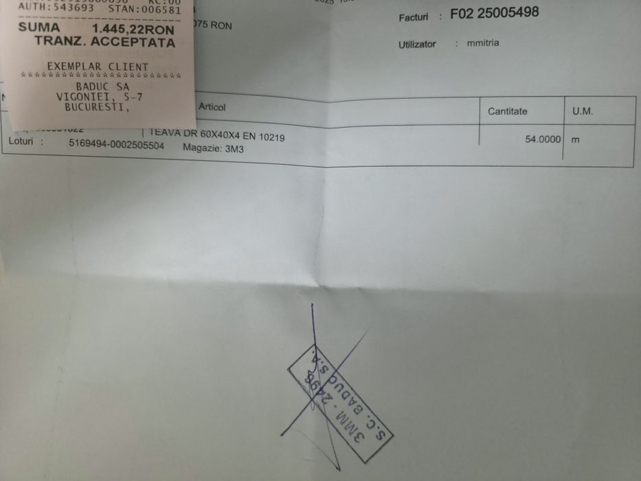 Teava rectangulara 60x40x4mm la 2m