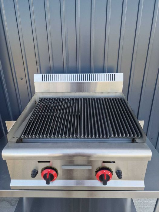 Plita cu Roca Vulcanica si Grill din fonta,5 kg de roca inclusa