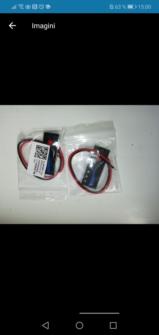 Buzzer Voltmetru Tester Acumulatori 1-8S Lipo/Li-ion//Li-Fe cu alarma