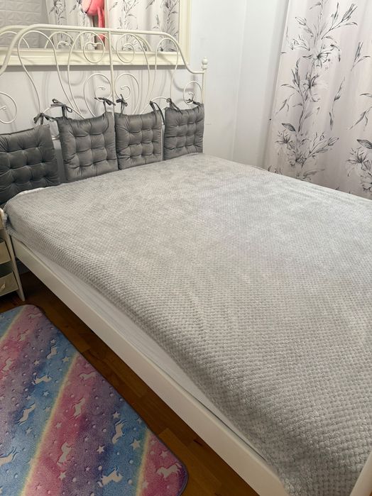 Pat cu saltea 160/200, doar azi, preț 600 lei