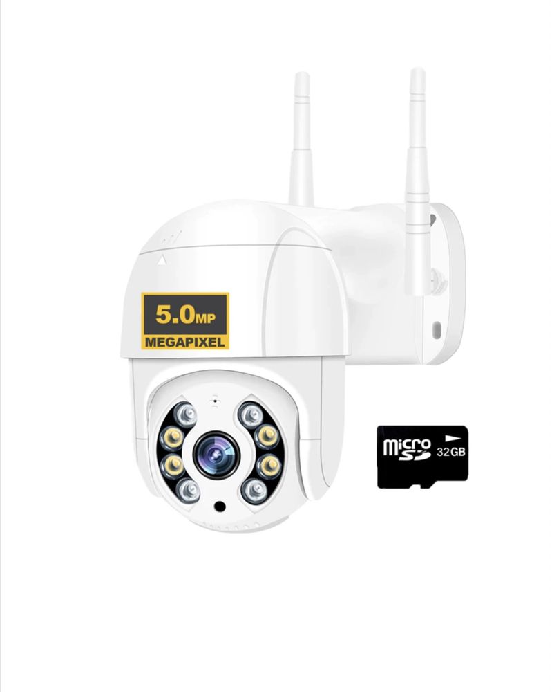 Camera Supraveghere Wireless 5MP Direct pe Telefon 360’’ Alarma Voce!!