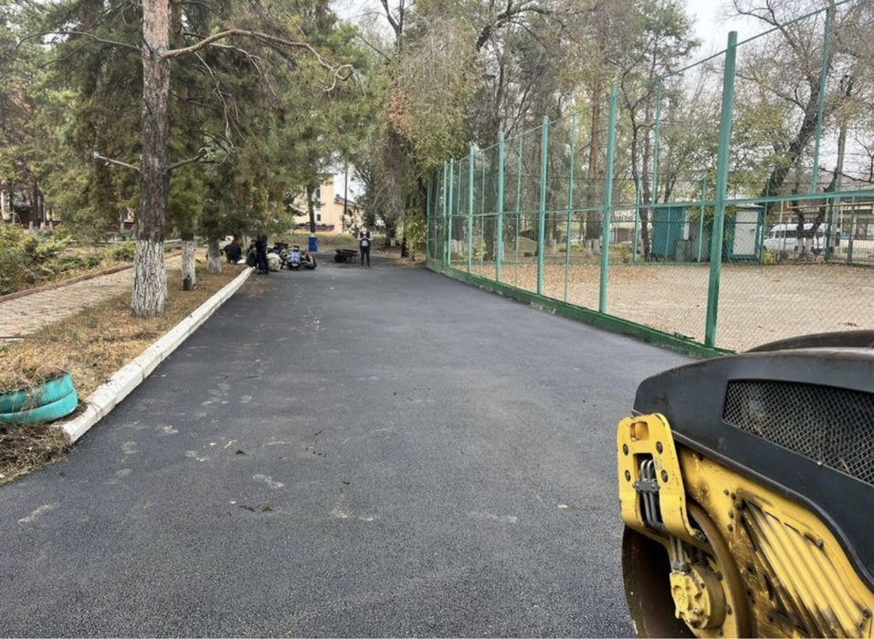 Асфальтирования, укладка асфальта