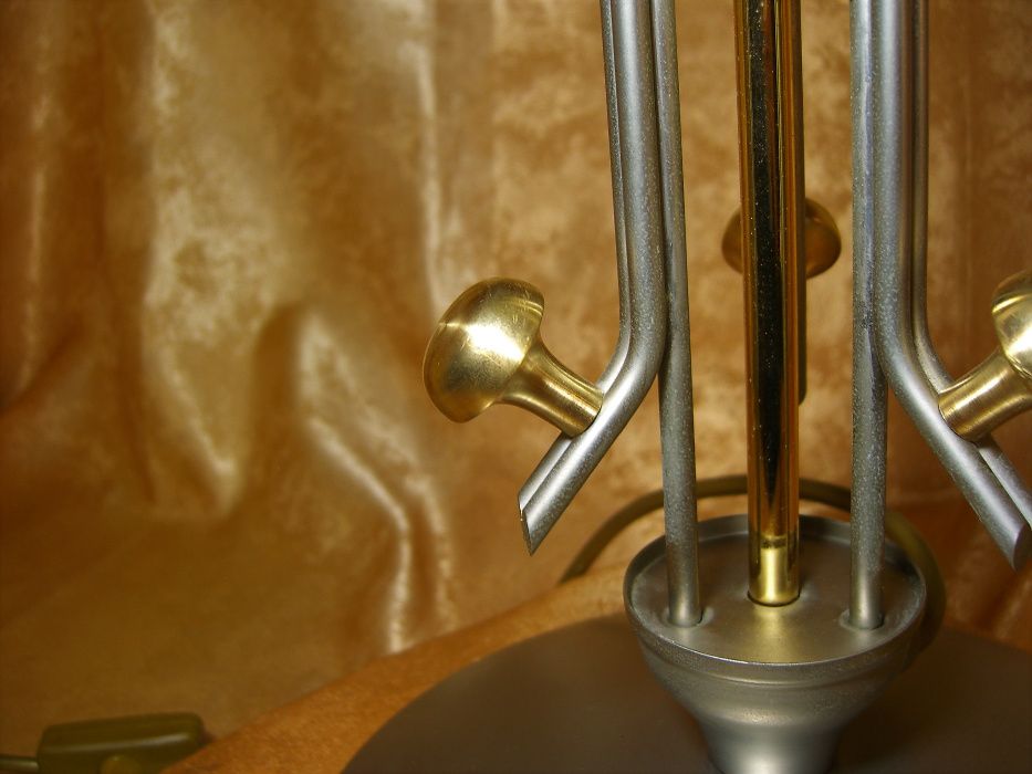 Veioza ciuperca Mid Century Modern bronz metal vintage