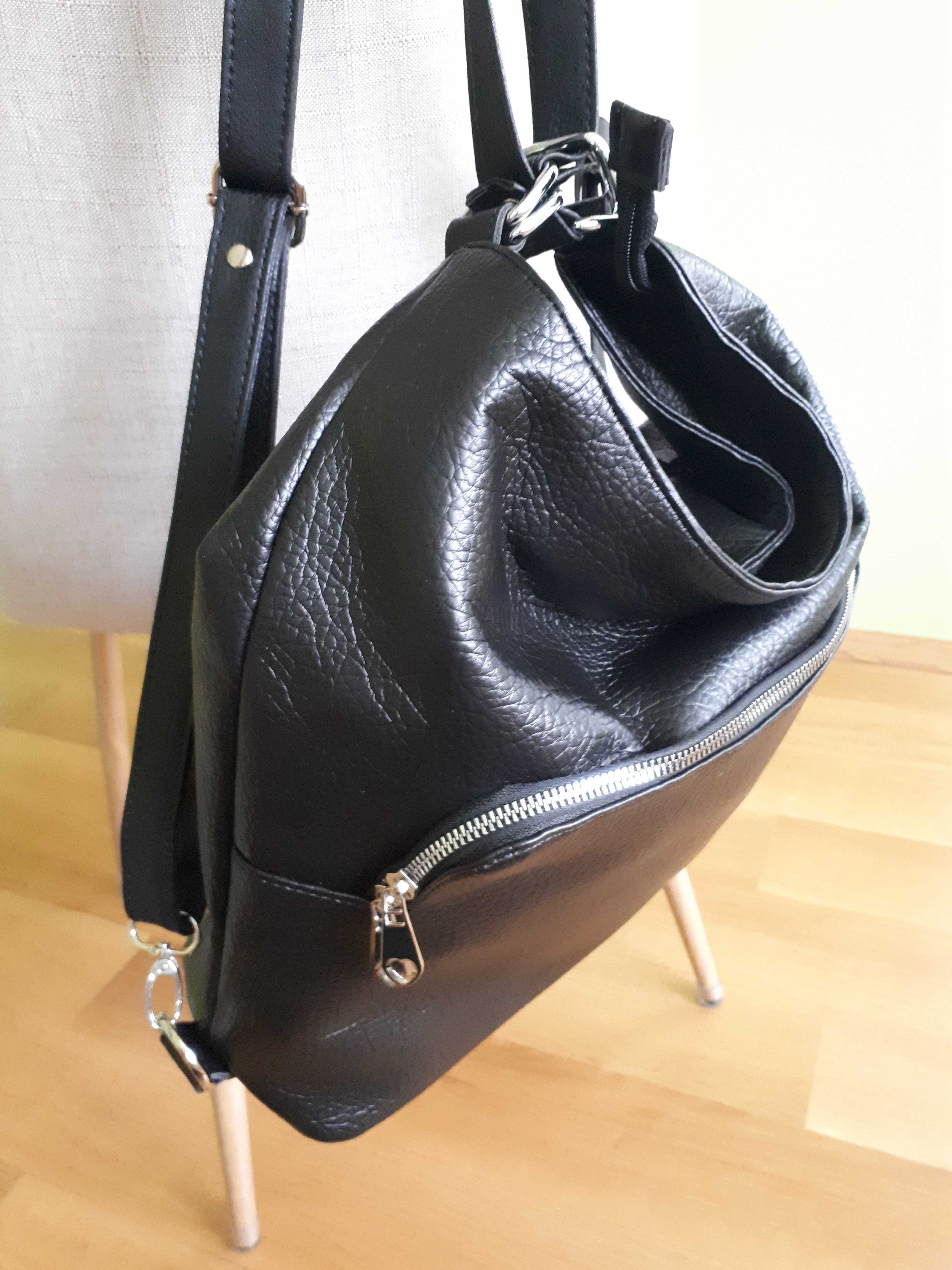 Нова дамска чанта/раница от еко кожа
