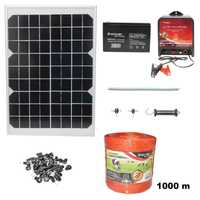 Kit complet gard electric 12V 14 Joule cu panou solar