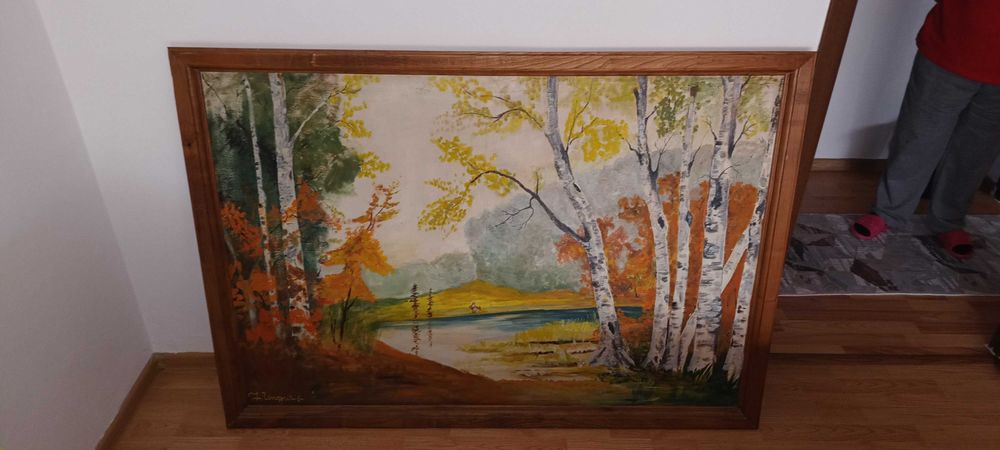 Tablou cu peisaj de toamnă.