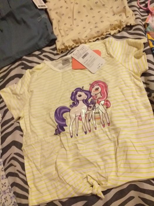 Детски дрехи за момиче цял бански пола рокля блузка тениска джапанки