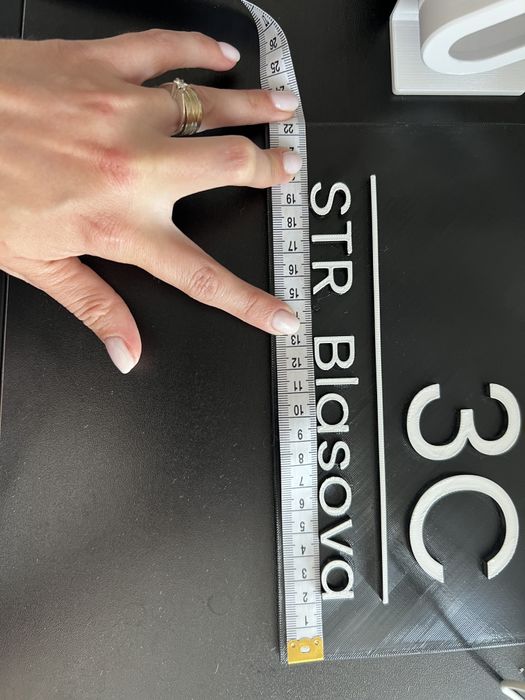 Număr de casă personalizat – realizat la imprimantă 3D