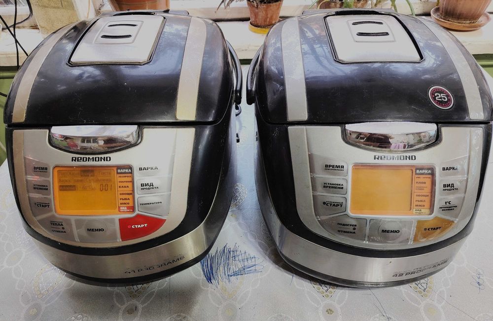 Мультиварка REDMOND 2шт у одной 41 функция у второй 42.