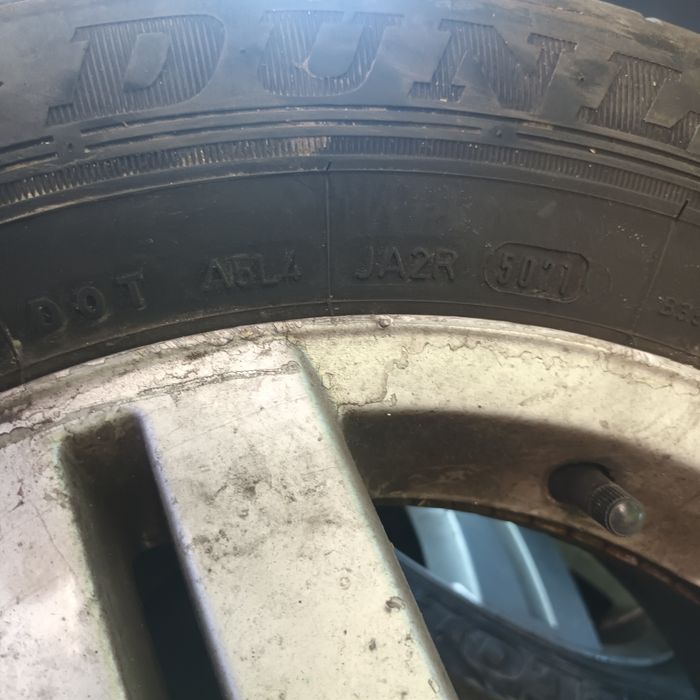 Roti de vara complete, cauciucuri Dunlop 195/65/15, 5x100. DOT 2021