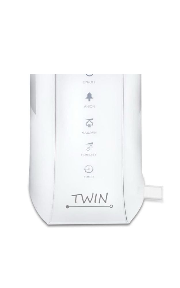 Umidificator cu ionizare si difuzor arome TWIN alb, Airbi BI3222
