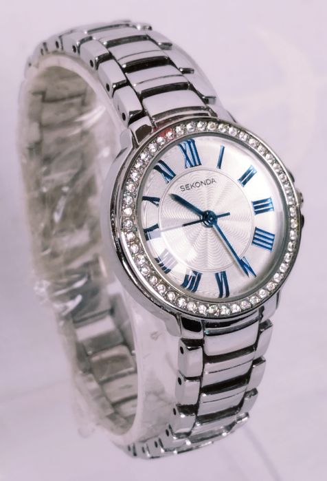 Ceas de dama Sekonda Classic Quartz, cadran argintiu, bratara din otel