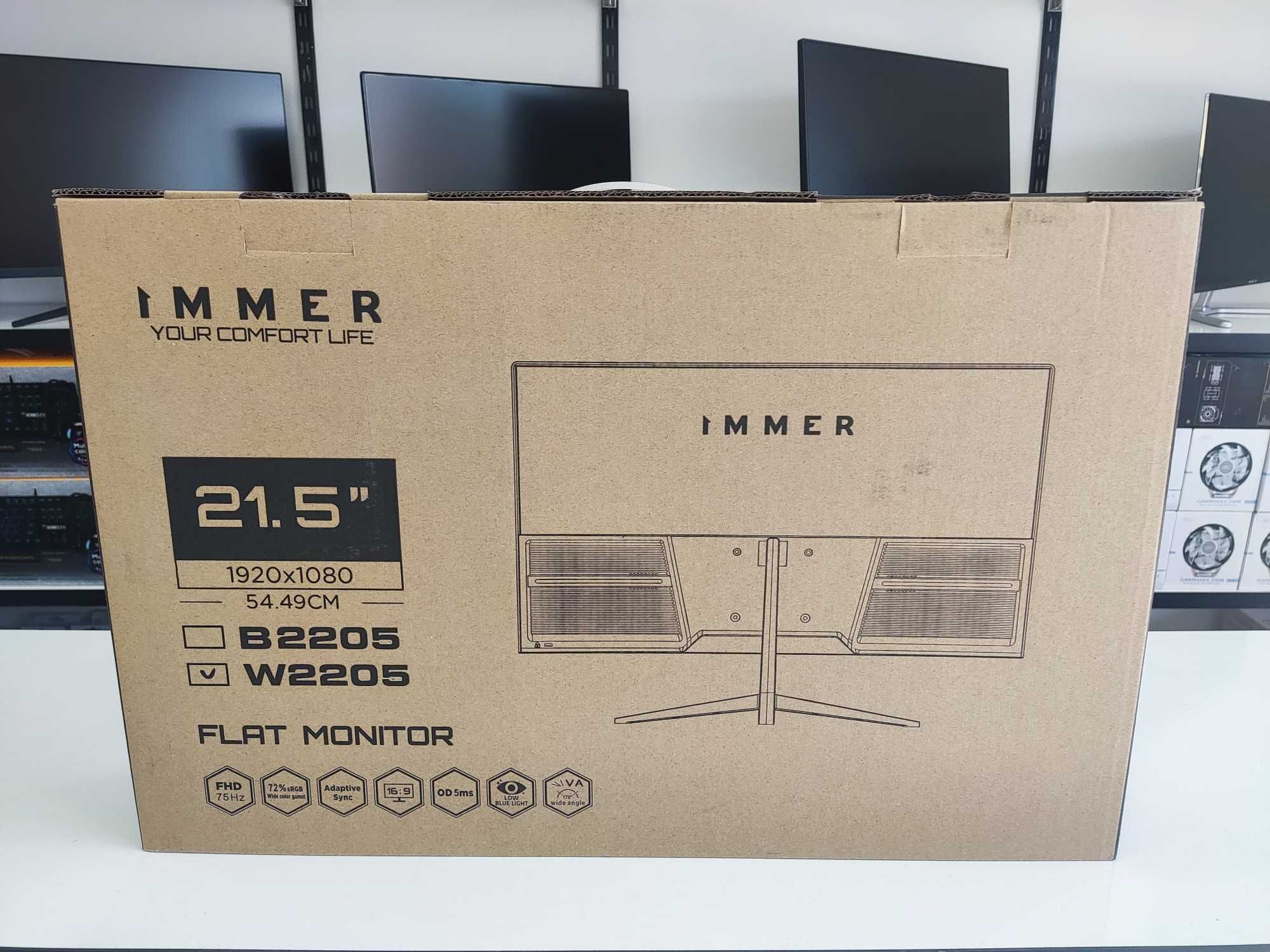 Монитор Immer 22" W2205 FullHD 1920x1080, VGA+HDMI НОВЫЙ