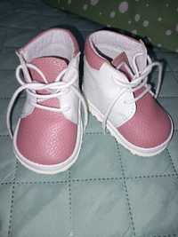 Pantofi bebe Primii Pasi 11 cm, piele naturala