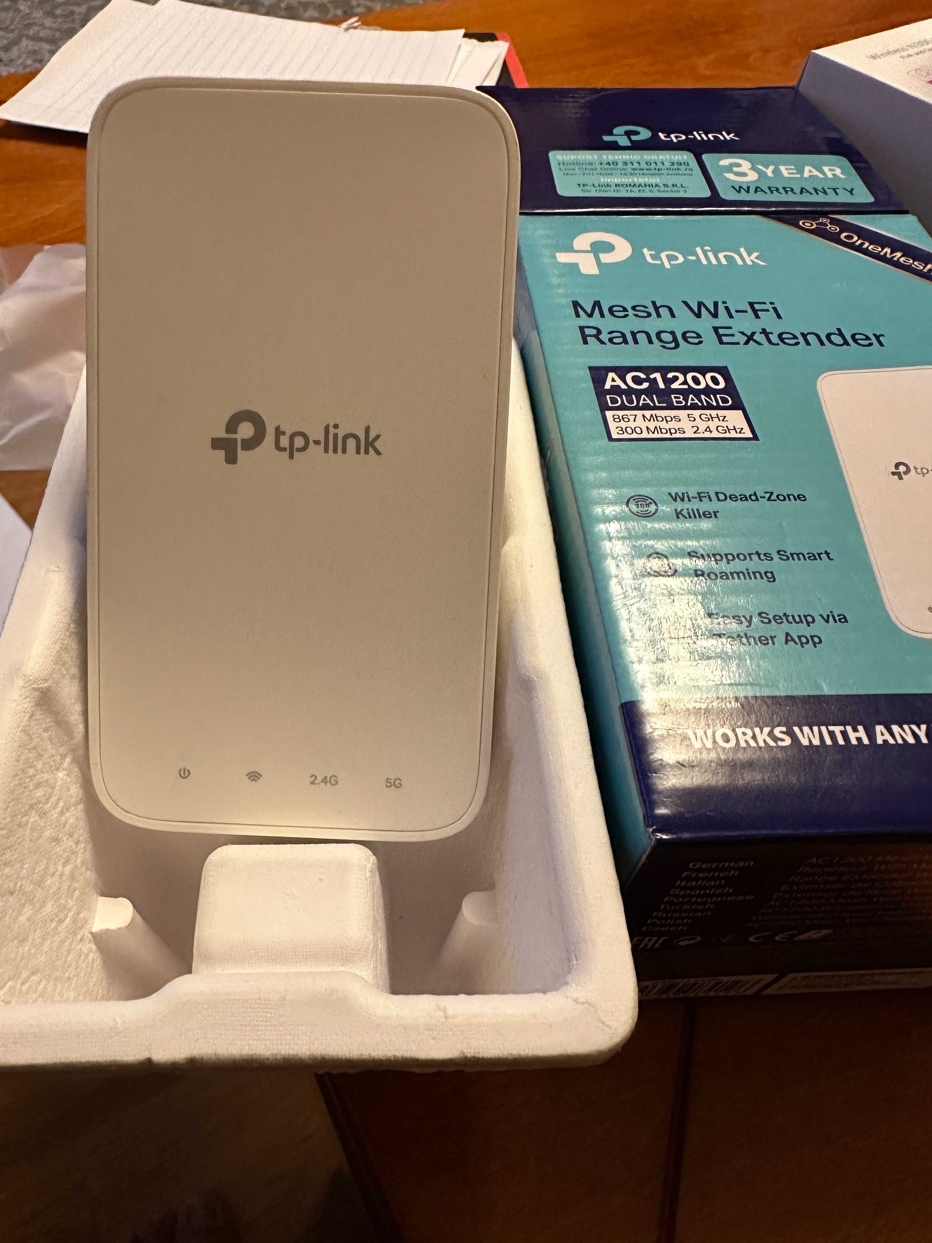 Удължител на обхват TP-Link - RE300/315 AC1200
