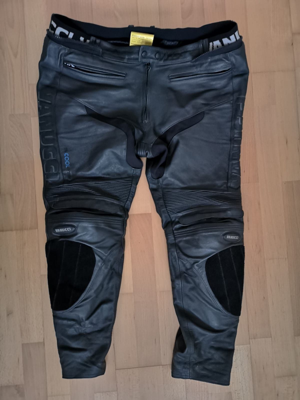 Pantaloni moto atv scuter chopper piele naturala Vanucci