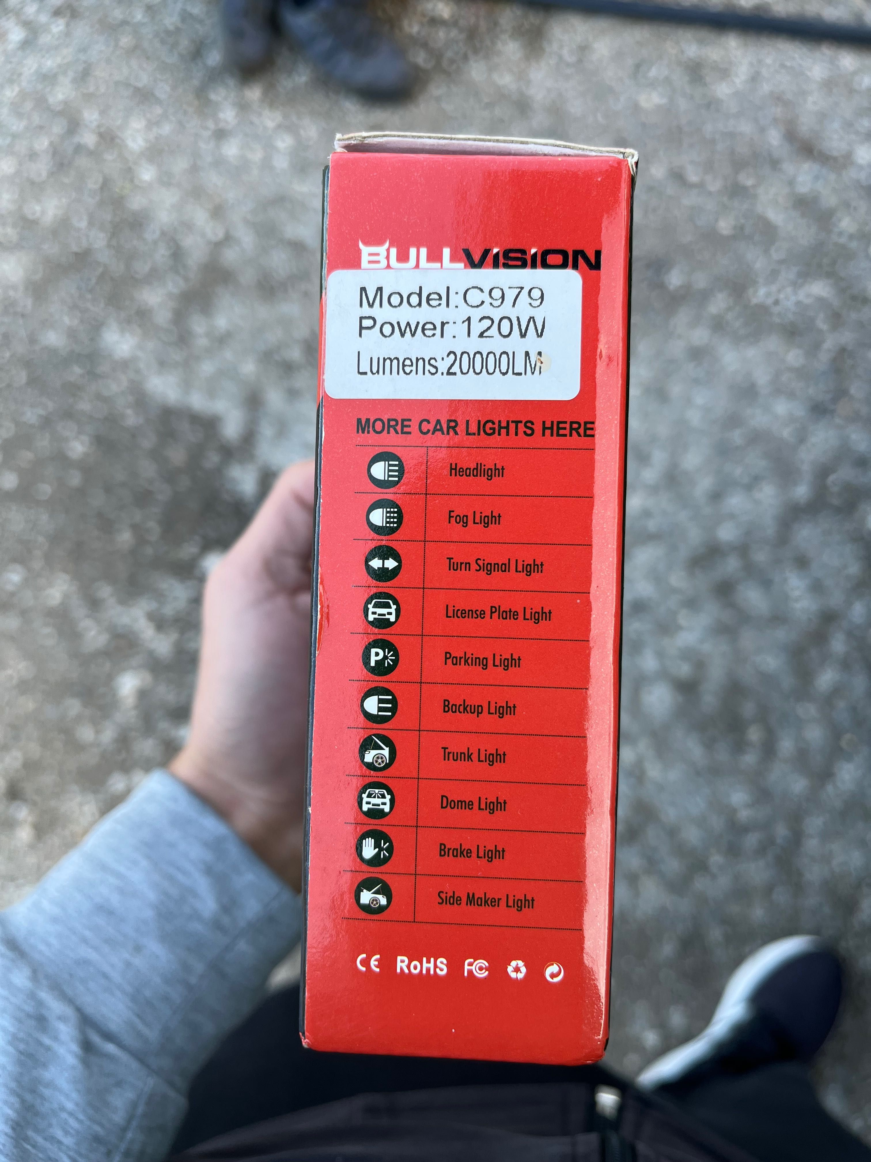 Крушки bull vision H7