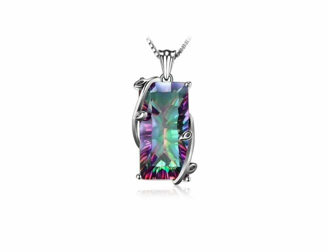 Colier din argint Massive Mystic Topaz