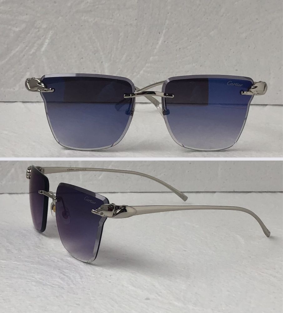Cartier Мъжки Дамски слънчеви очила в 2 цвята сини черни