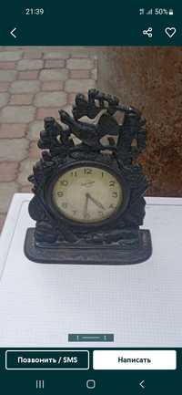 Часы чугунные златоусь 1957 г. Каминные.