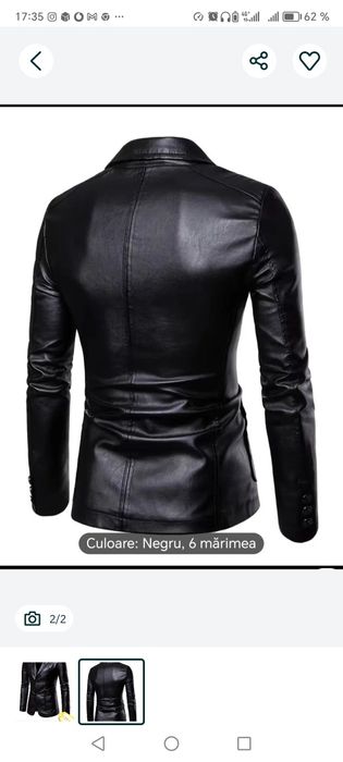 Sacou piele ecologică