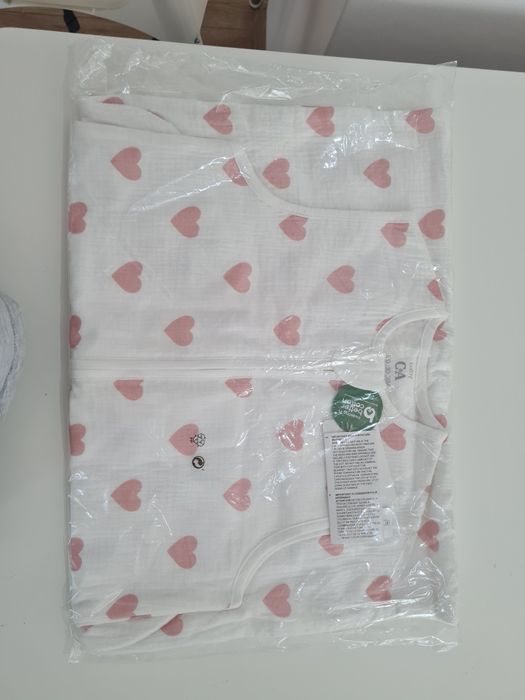 Vând sac de dormit, nou, din bumbac, 130 cm,  1 TOG, marca C&A,