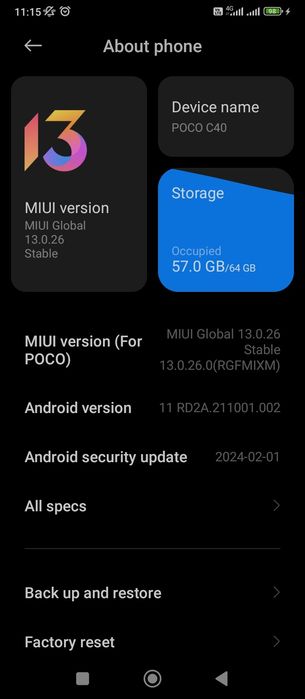 Vânzare – Telefon Xiaomi POCO C40 – în GARANȚIE