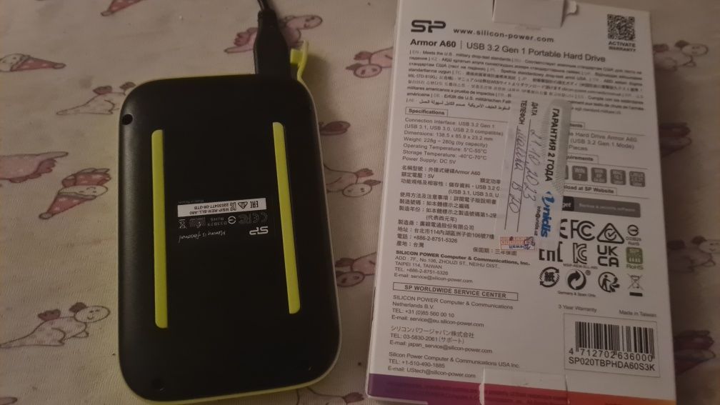 Silicone power 2tb внешний жёсткий диск