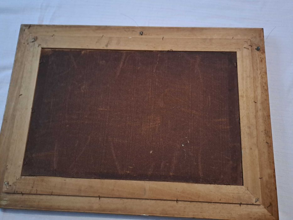 tablou pictura pe pfl 72/52 cm semnat Ferrer Miguel