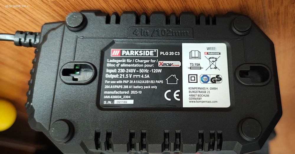 Impact Parkside 1/2" 400 Nm 20 V nou acumulator 4 Ah garanție 3 ani