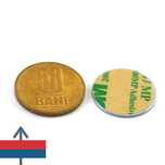 Magnet autoadeziv 22x1mm Neodim disc Puternic forta 1 kg