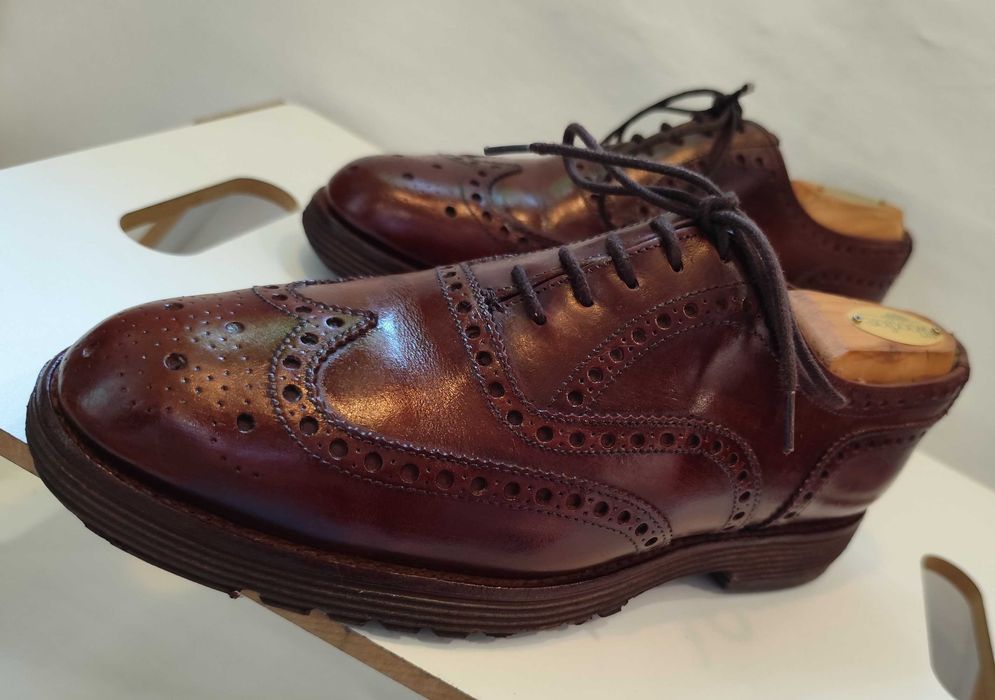 Pantofi de lux 38.5 39 lucrati manual  Crown Northampton piele natural