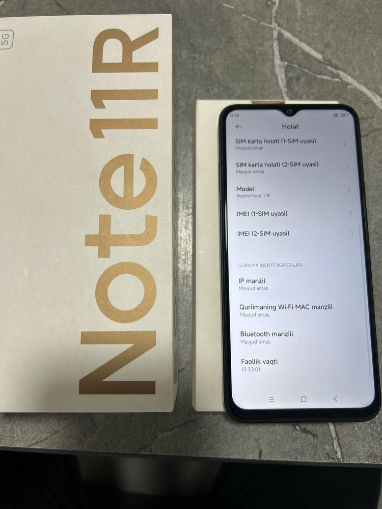 Redmi note 11r пачка 15 соат ишлаган