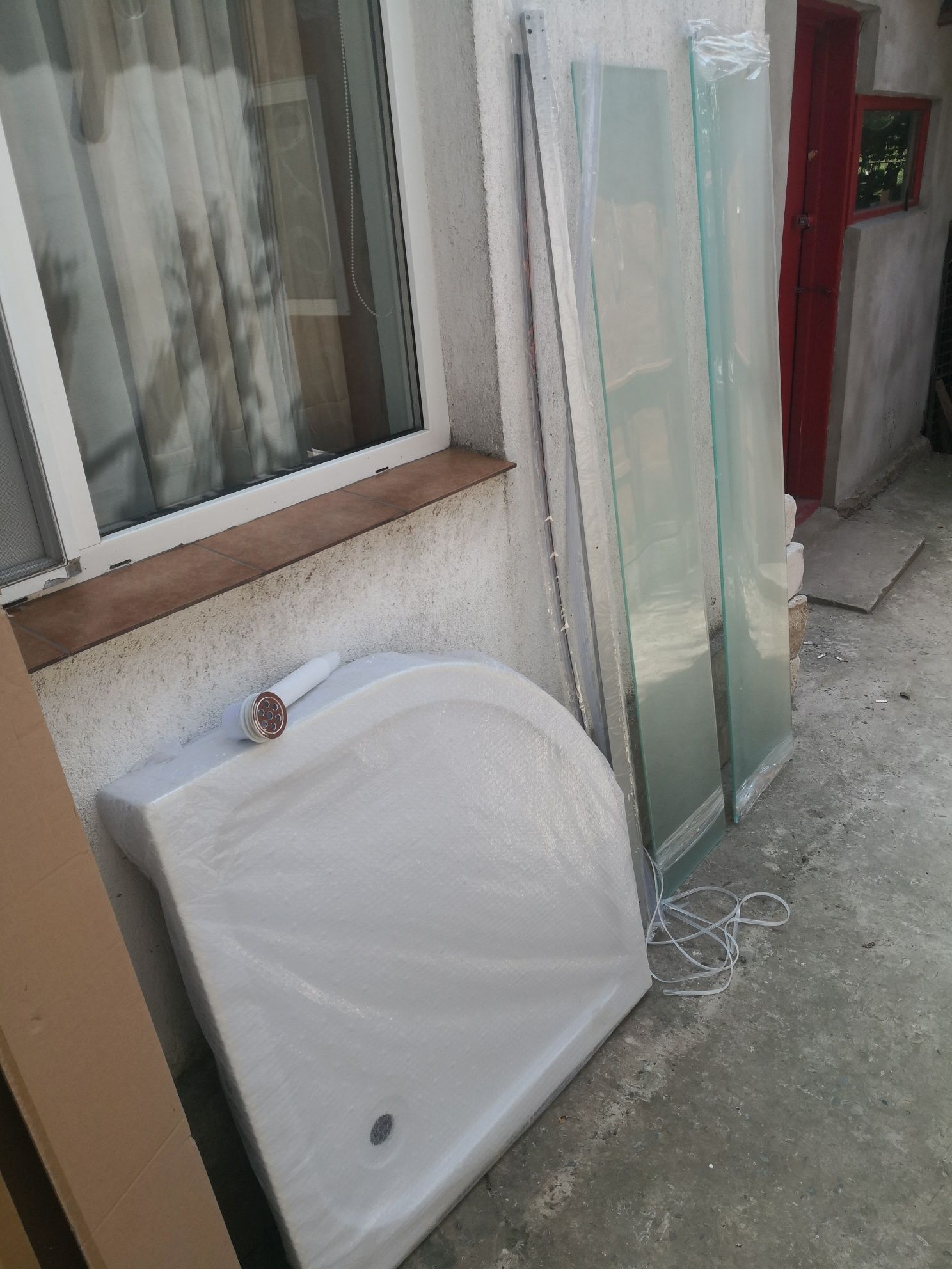 Cabina dus 90x90x150 pls baterie dus cu termostat