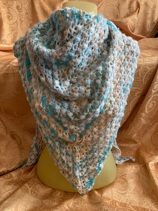 Sal esarfa mare crosetat mohair