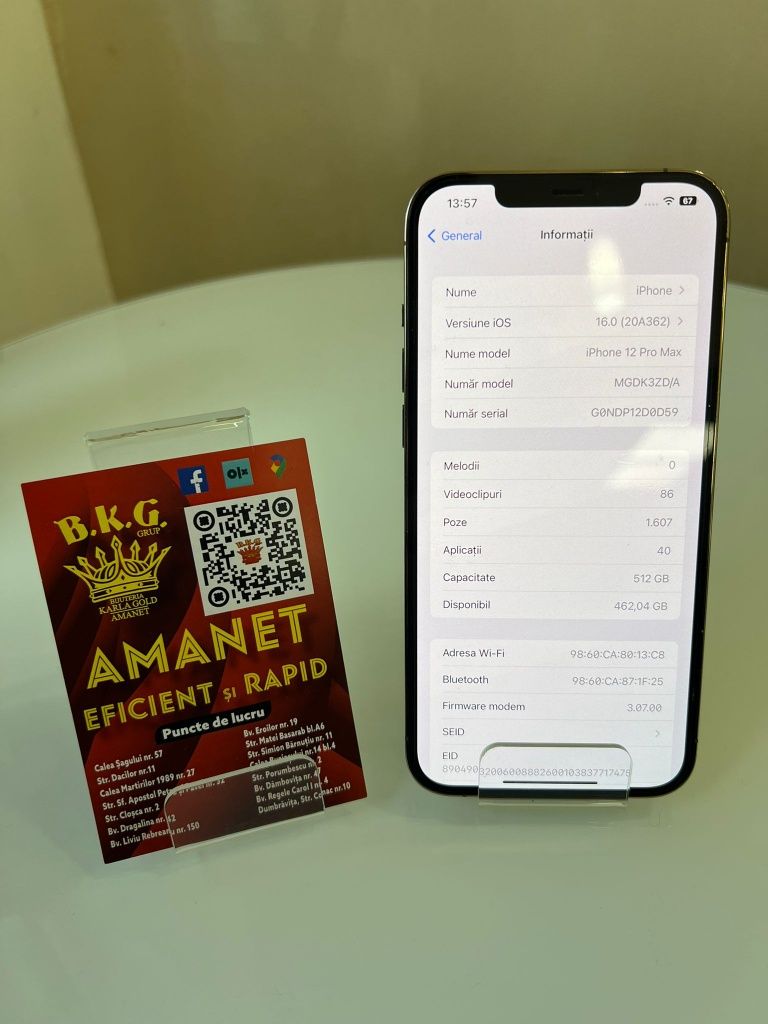 Iphone 12 Pro Max 512gb Amanet BKG