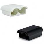 Capac Baterii Controller Xbox 360 - Negru - Alb