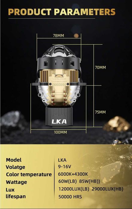 Biled модули Sanvicar Kuija LKA 3" 85W 6000K