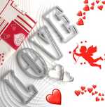 Формы для выпечки пряников и печенья - буквы "LOVE" и 2 сердечка