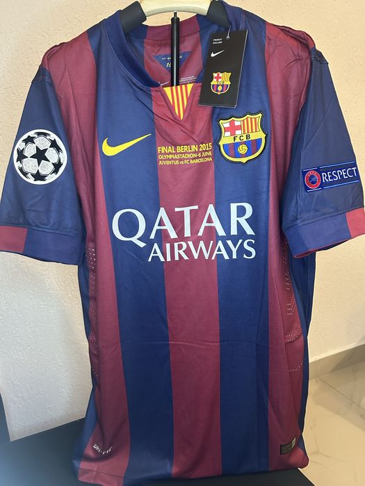 Tricou Football Retro Fc Barcelona x Messi