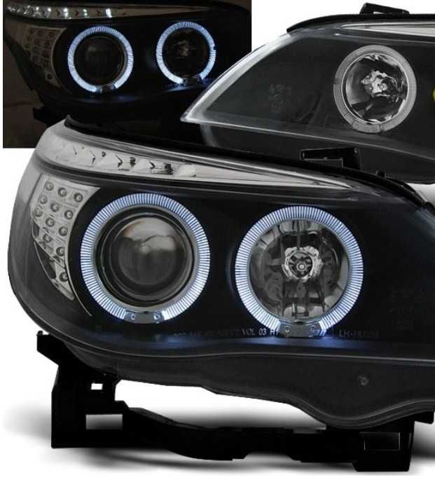 Фарове БМВ Е60 Е61 ЛЕД angle Eyes BMW E60 E61 Led Тунинг 03-07