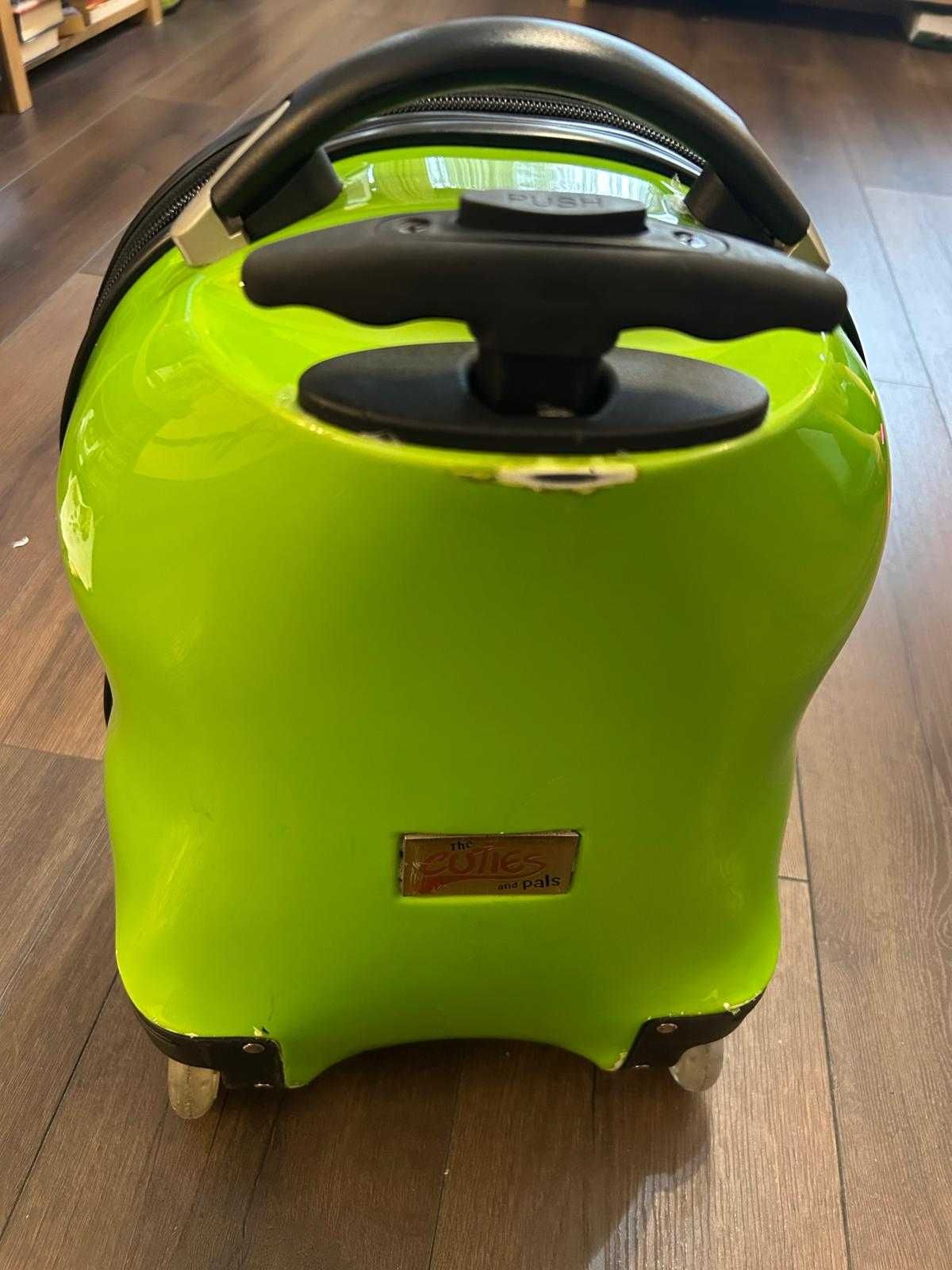 Set trolley troler + ghiozdan copii Cuties, Dinozaur